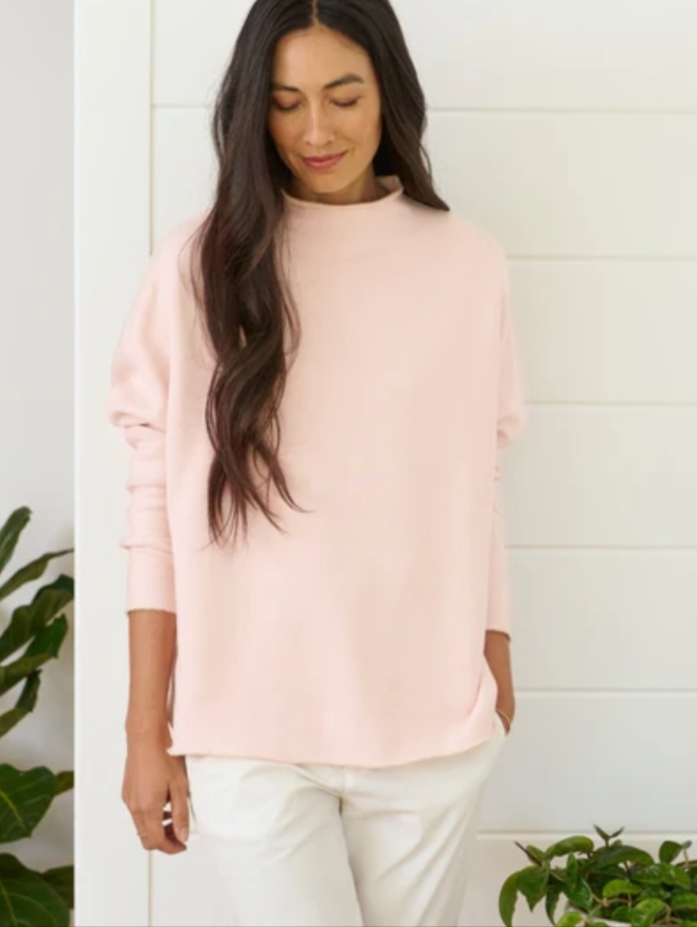 Frank & Eileen Effie Capelet Pullover Vintage Rose Pink